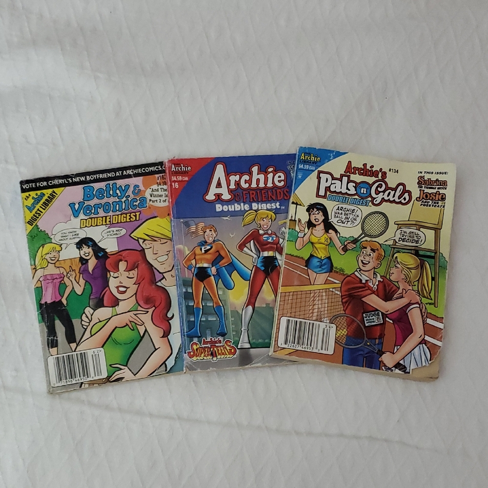 Vintage Y2K Archie & Friends Comic Double Digest Lot